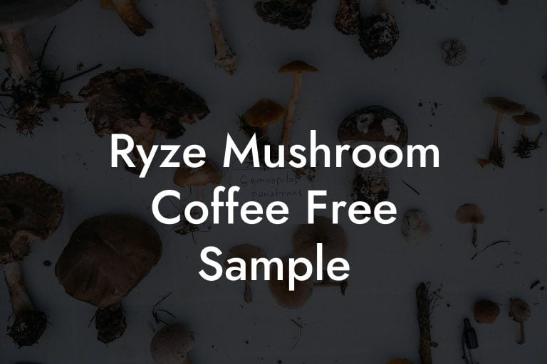 Ryze Mushroom Coffee Free Sample Mr Mushroom