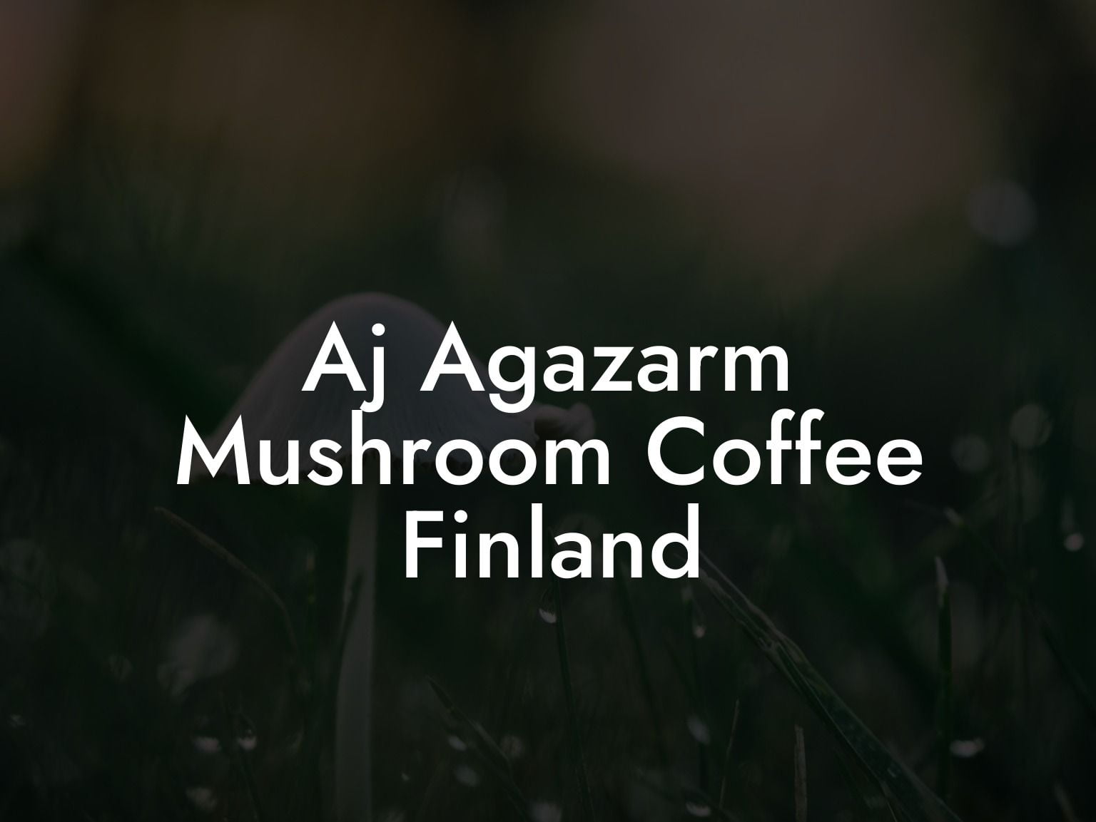 Aj Agazarm Mushroom Coffee Finland
