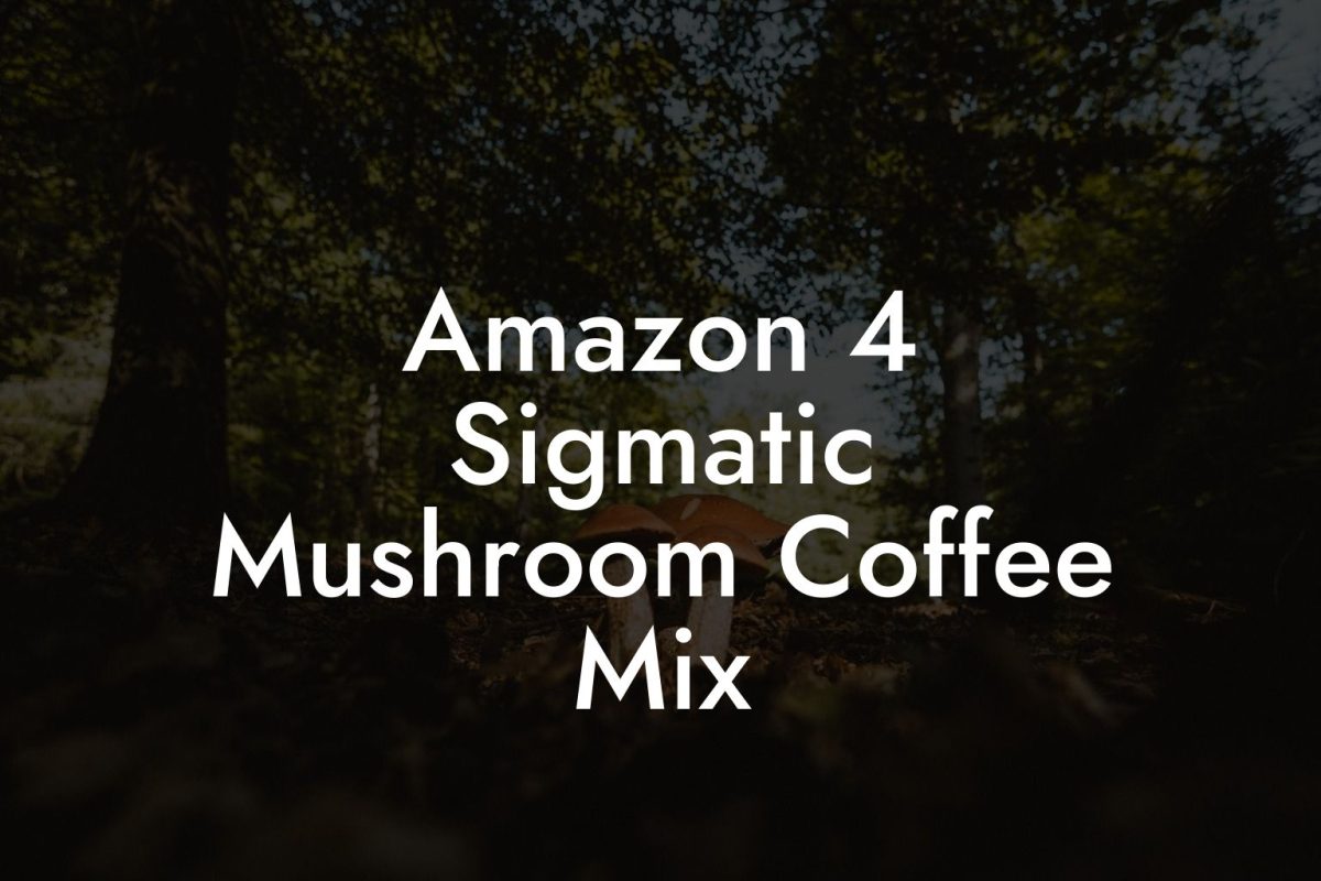 Amazon 4 Sigmatic Mushroom Coffee Mix