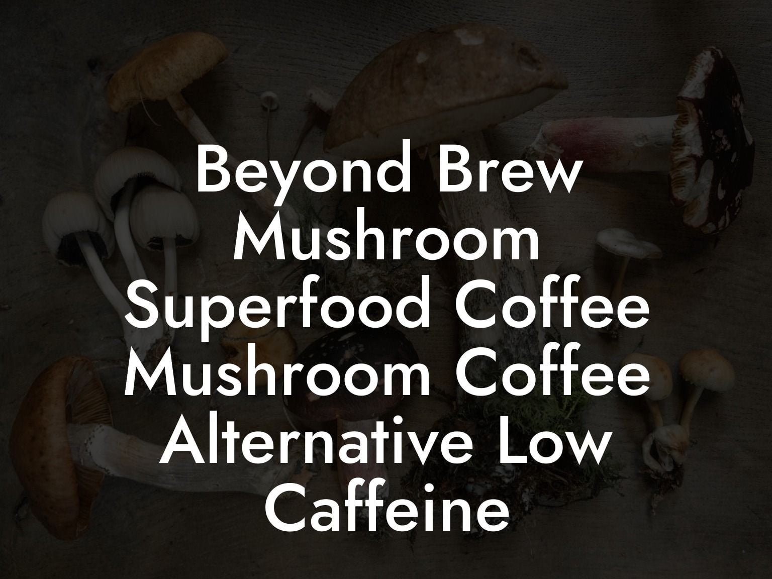 Beyond Brew Mushroom Superfood Coffee Mushroom Coffee Alternative Low Caffeine