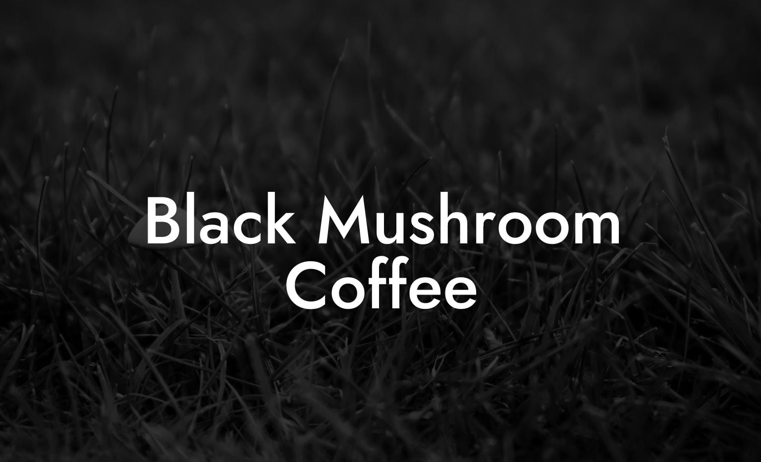 Black Mushroom Coffee