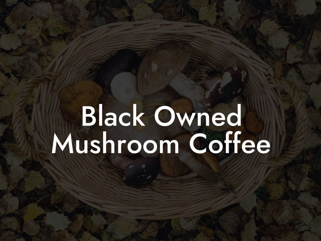 Black Owned Mushroom Coffee