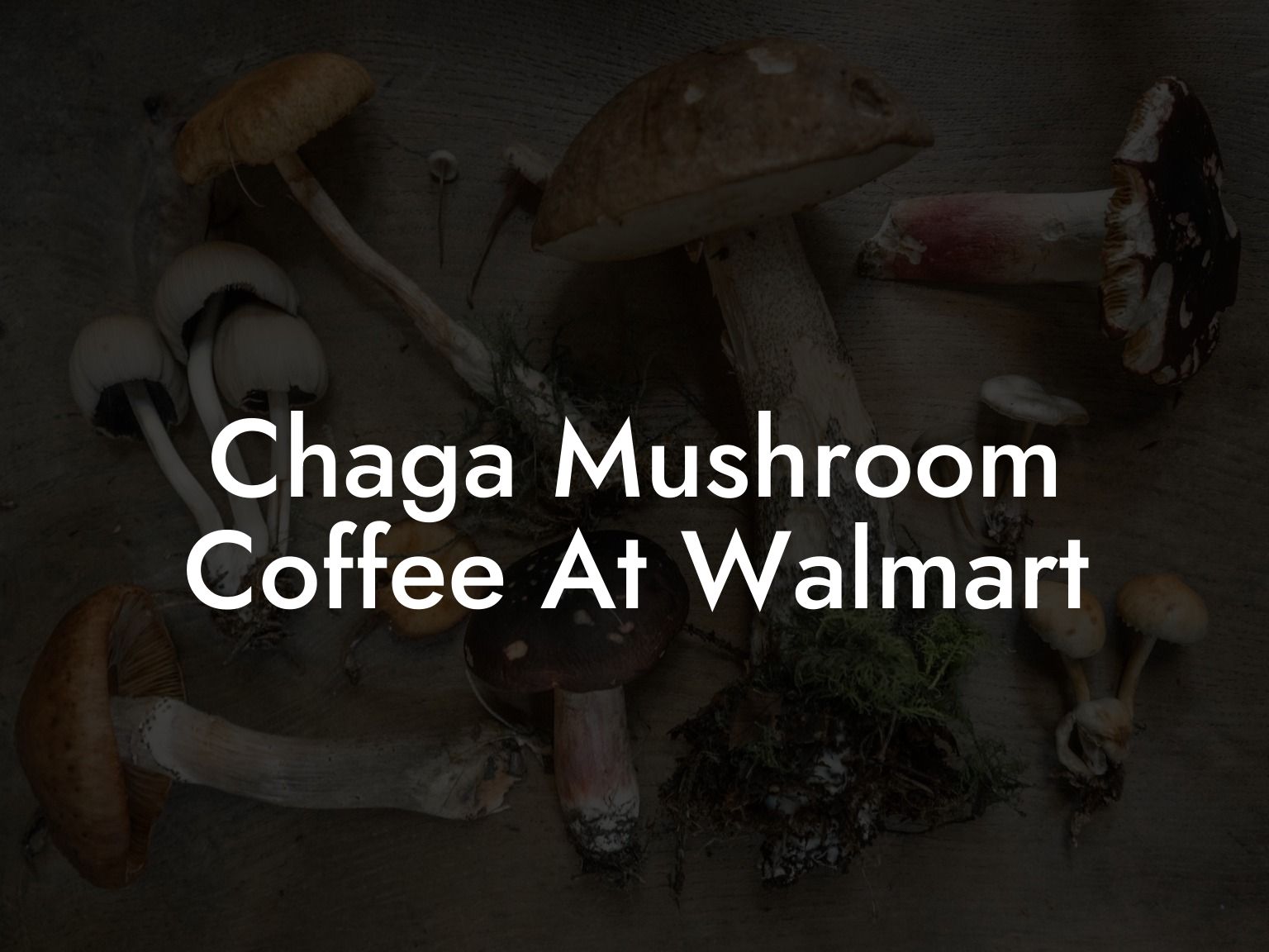 Chaga Mushroom Coffee At Walmart