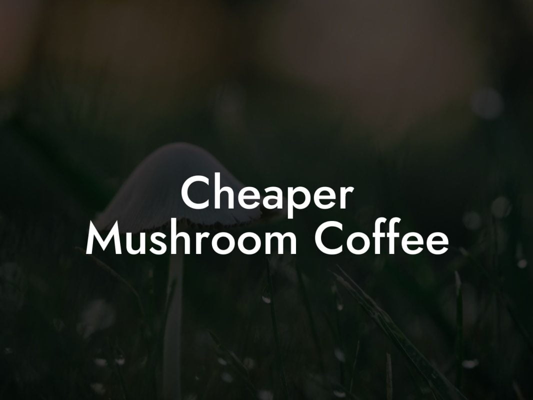 Cheaper Mushroom Coffee