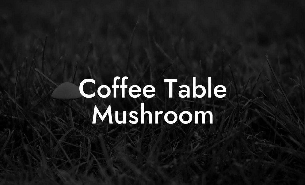Coffee Table Mushroom