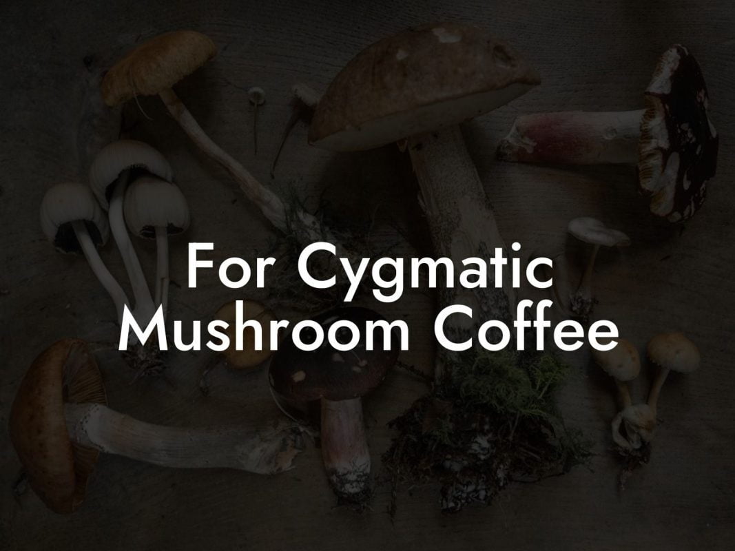 For Cygmatic Mushroom Coffee