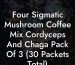 Four Sigmatic Mushroom Coffee Mix Cordyceps And Chaga Pack Of 3 (30 Packets Total)