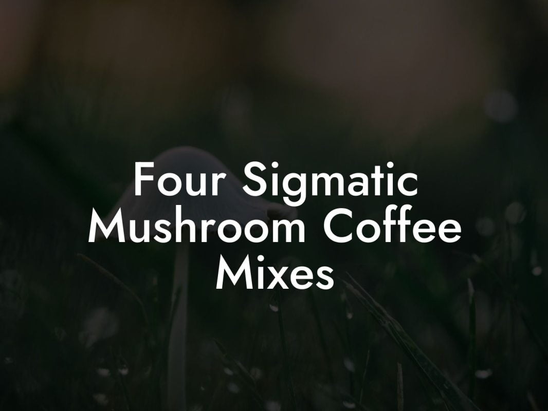 Four Sigmatic Mushroom Coffee Mixes