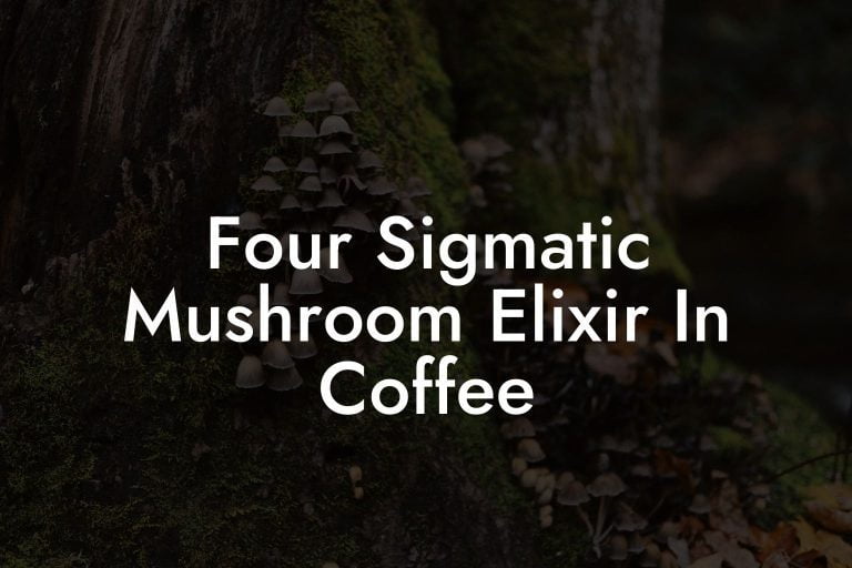 Four Sigmatic Mushroom Elixir In Coffee Mr Mushroom