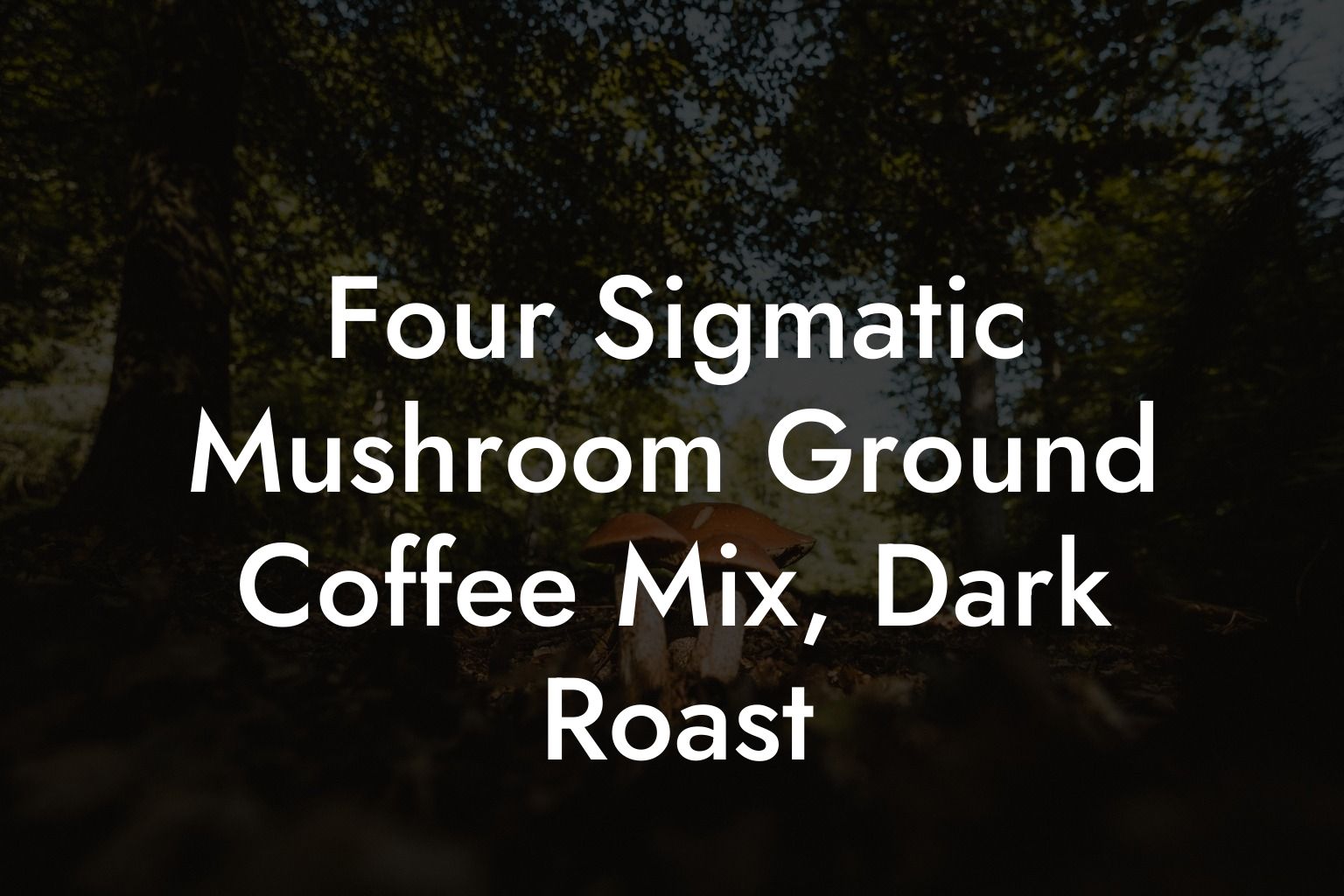 Four Sigmatic Mushroom Ground Coffee Mix, Dark Roast
