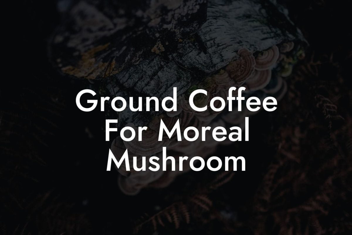 Ground Coffee For Moreal Mushroom