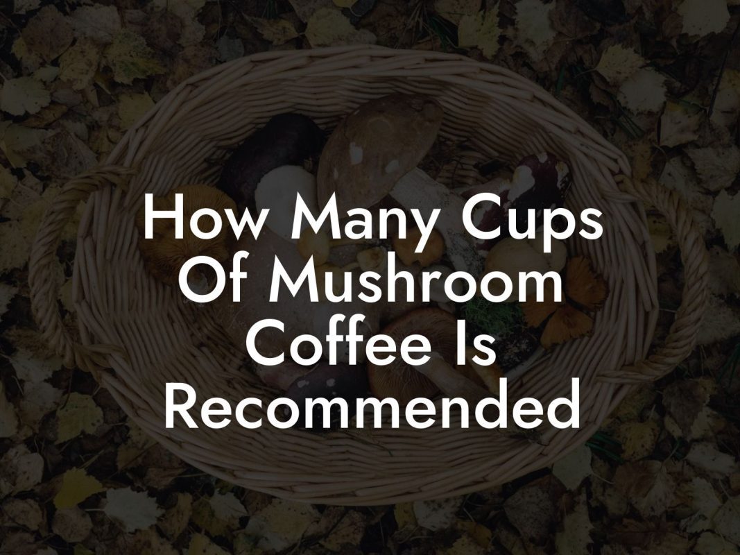 How Many Cups Of Mushroom Coffee Is Recommended