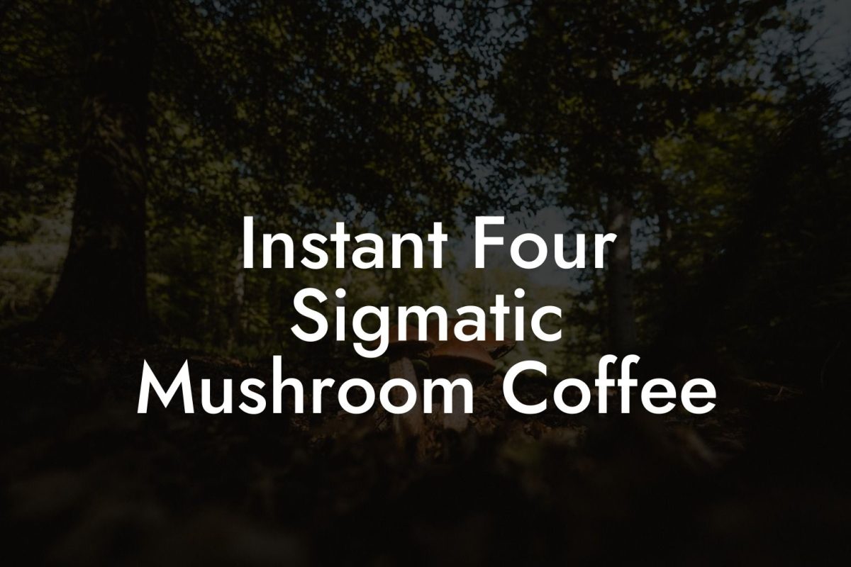 Instant Four Sigmatic Mushroom Coffee