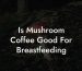 Is Mushroom Coffee Good For Breastfeeding