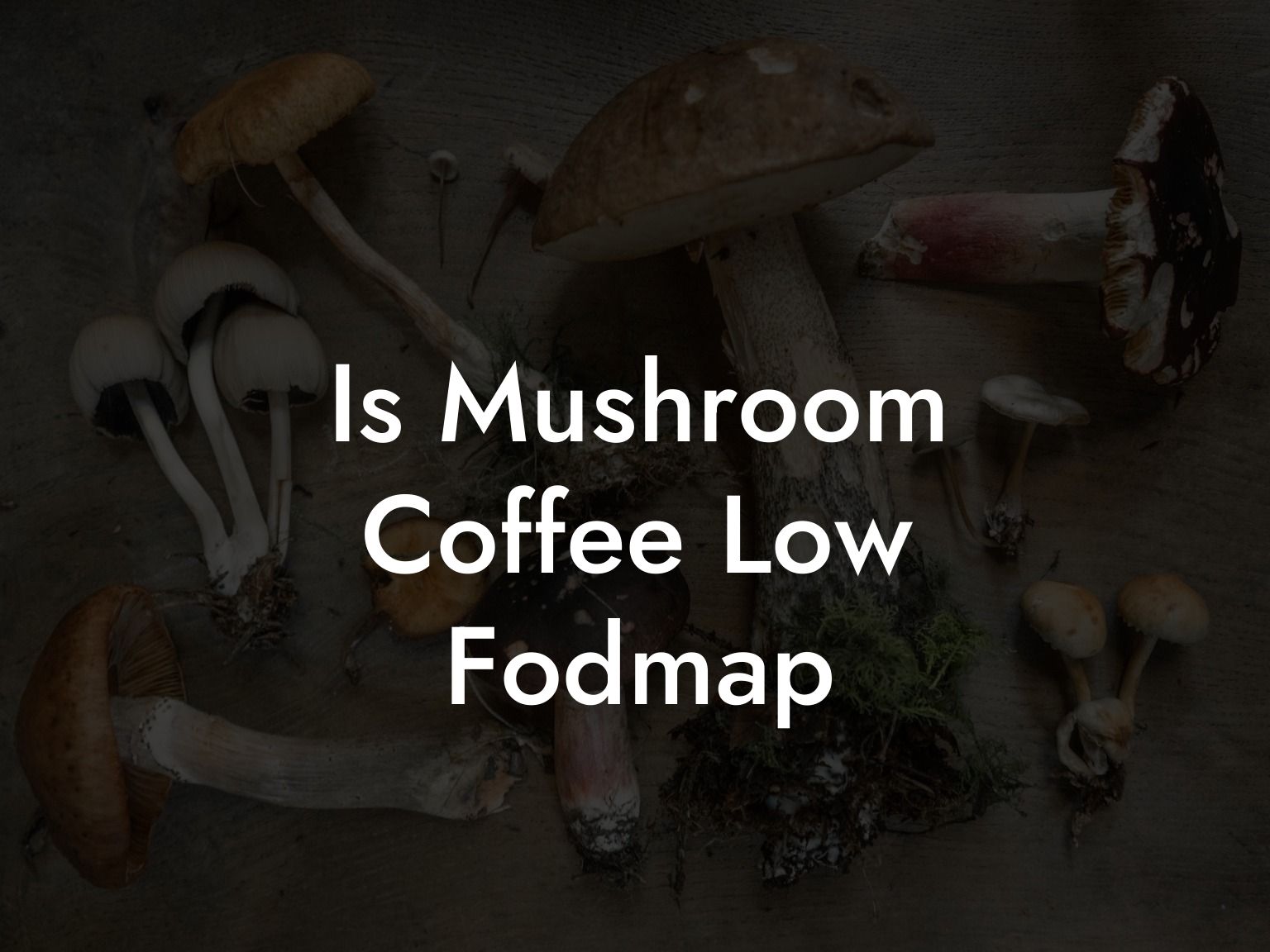 Is Mushroom Coffee Low Fodmap