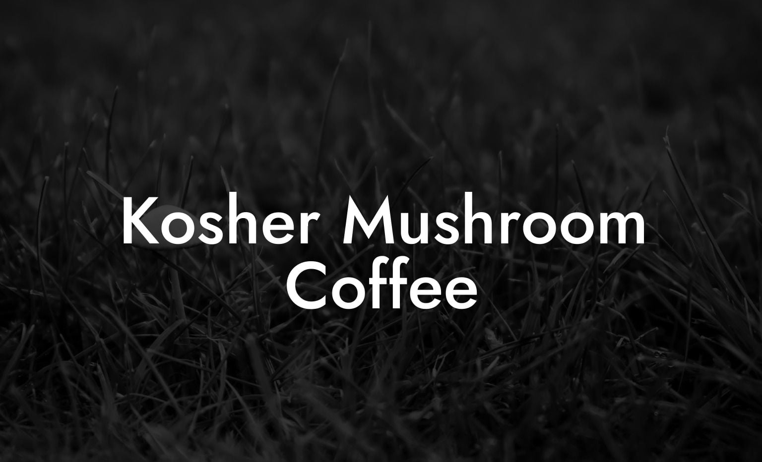 Kosher Mushroom Coffee