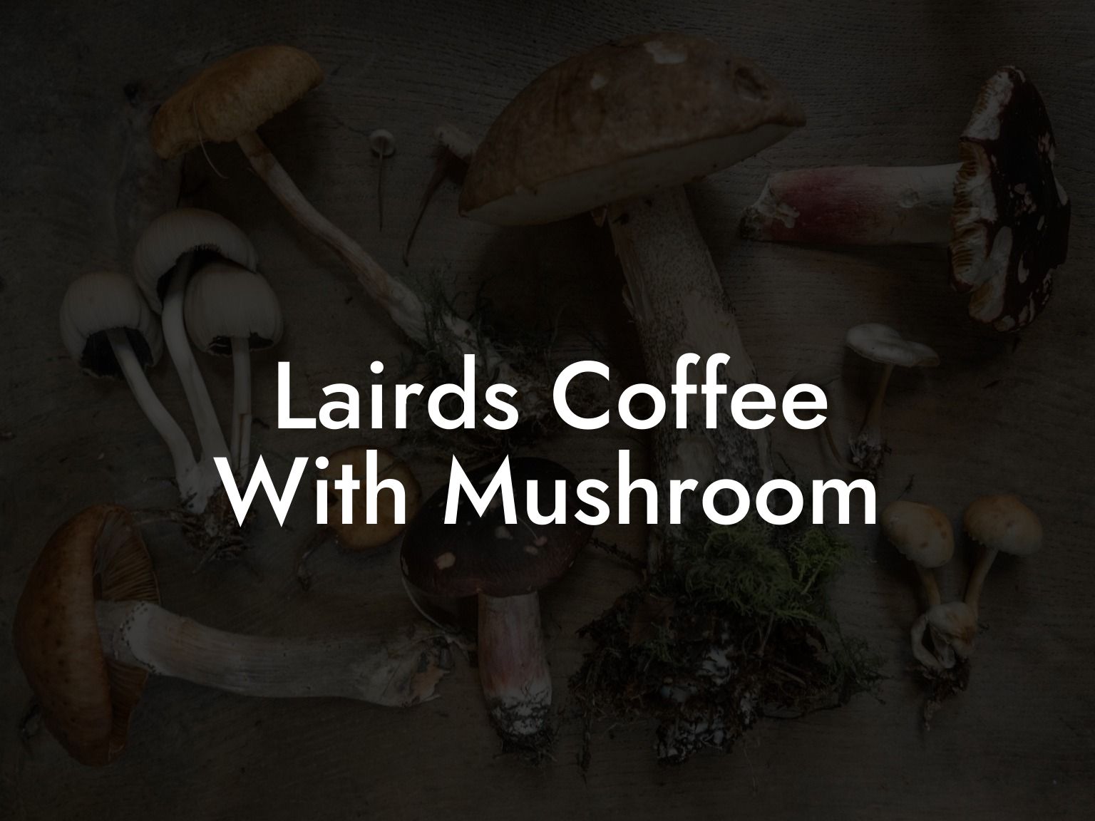 Lairds Coffee With Mushroom