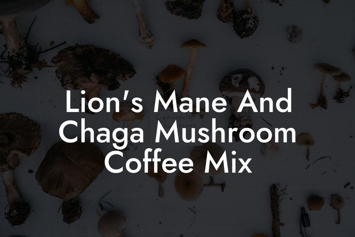 Lion's Mane And Chaga Mushroom Coffee Mix - Mr Mushroom