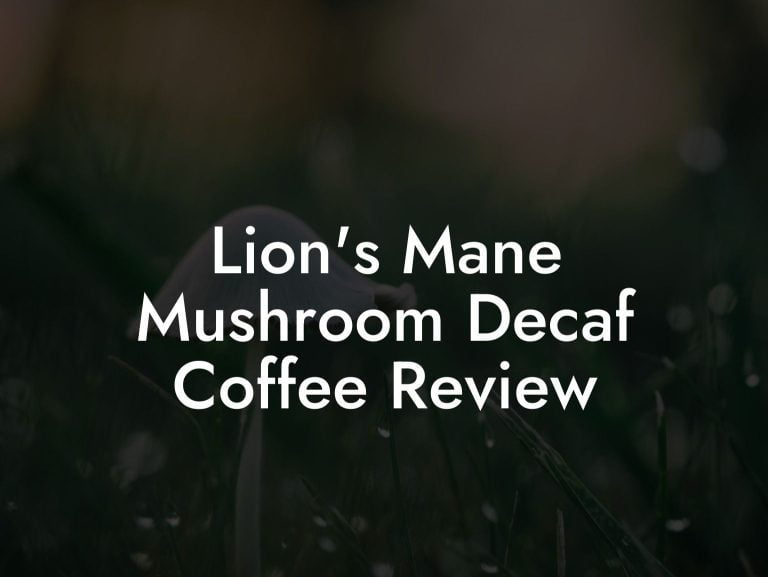 Lion S Mane Mushroom Decaf Coffee Review Mr Mushroom