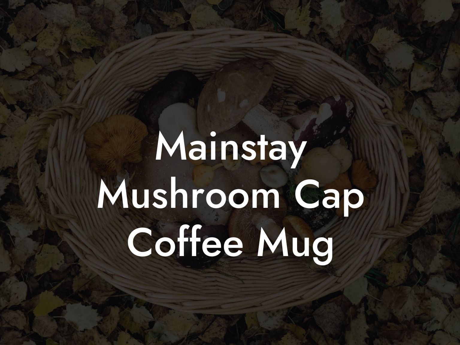 Mainstay Mushroom Cap Coffee Mug