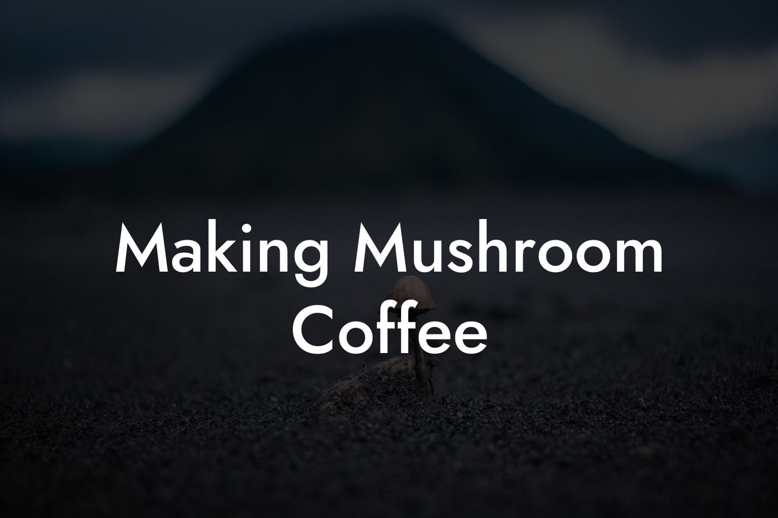 Making Mushroom Coffee