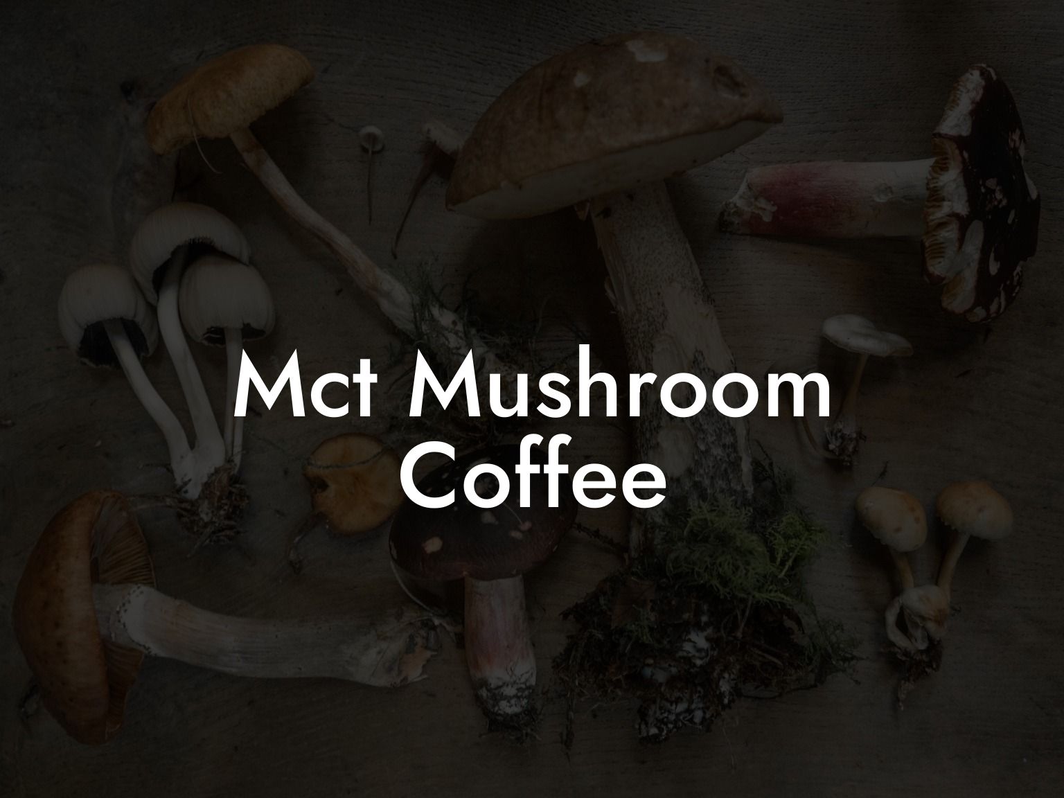 Mct Mushroom Coffee