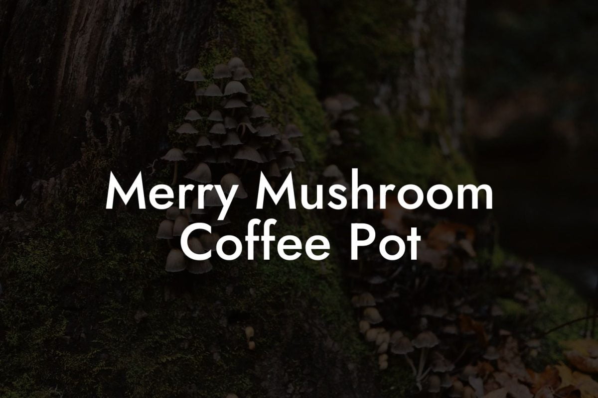 Merry Mushroom Coffee Pot