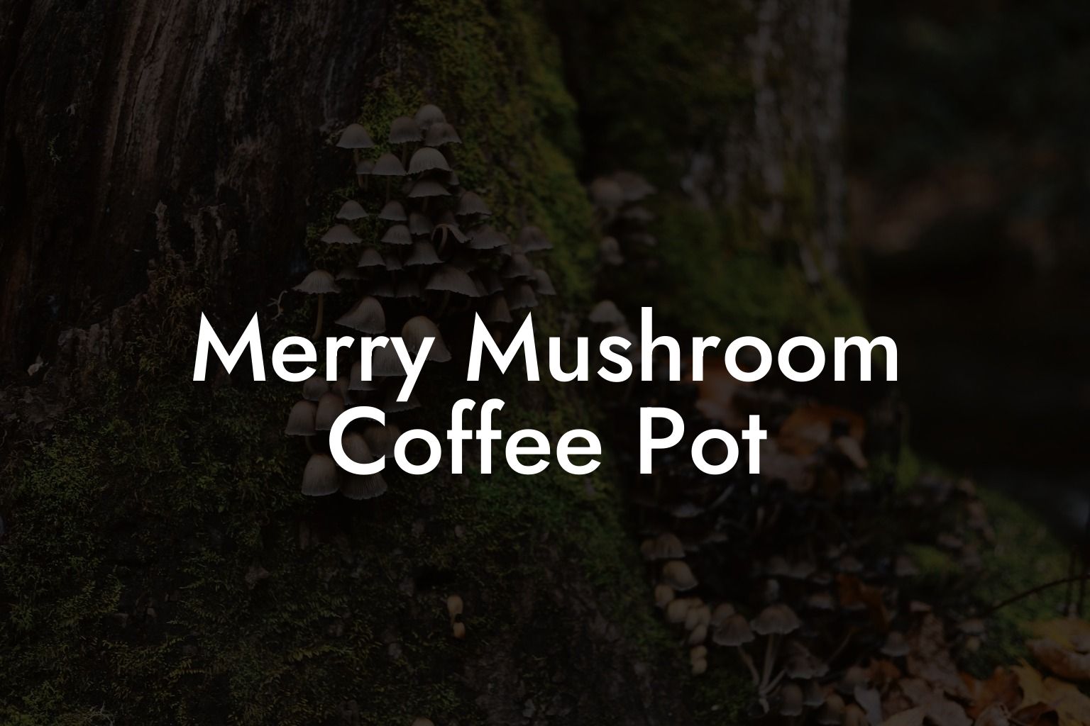 Merry Mushroom Coffee Pot