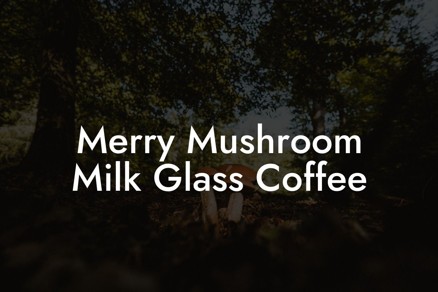 Merry Mushroom Milk Glass Coffee