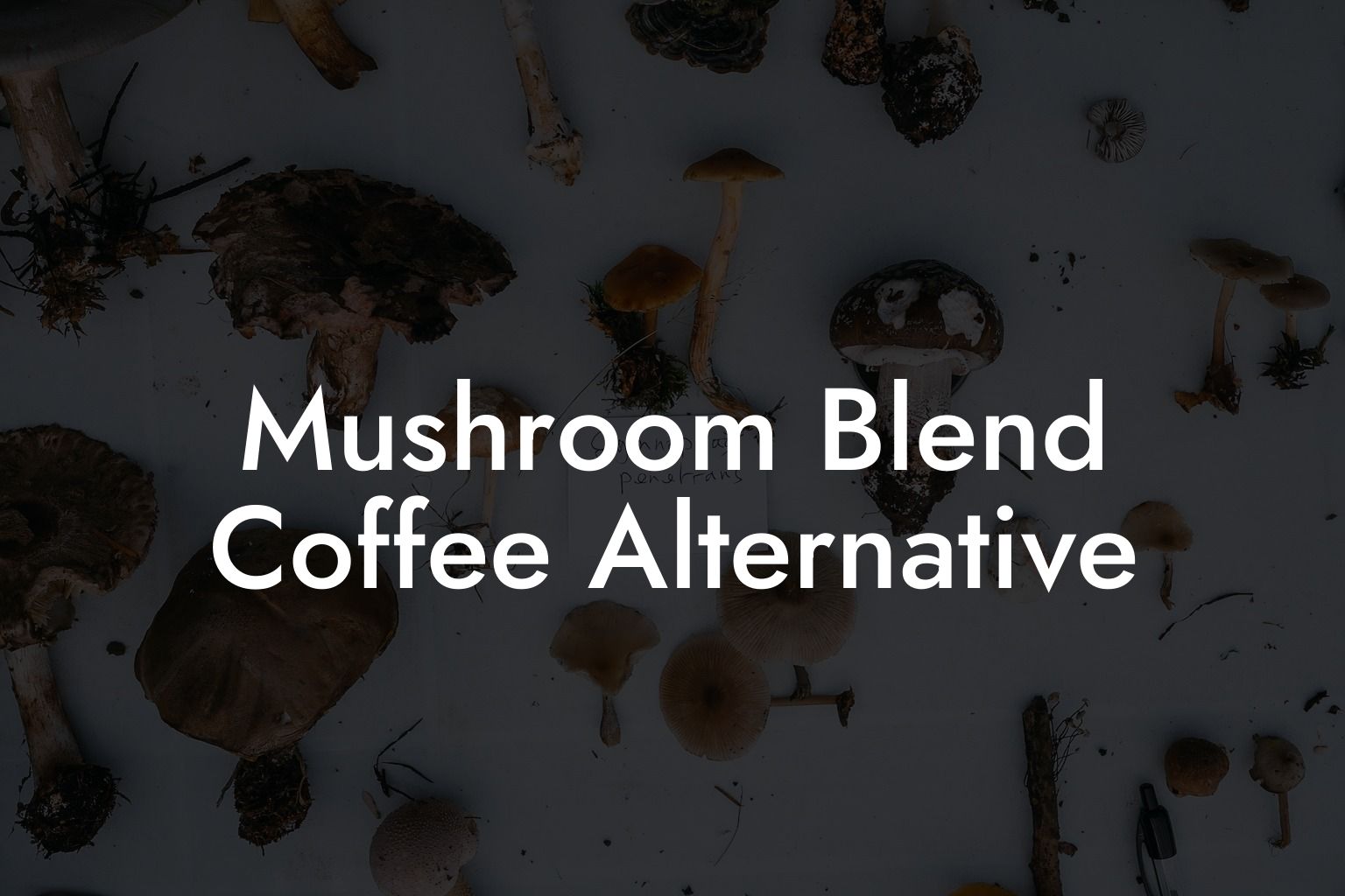 Mushroom Blend Coffee Alternative