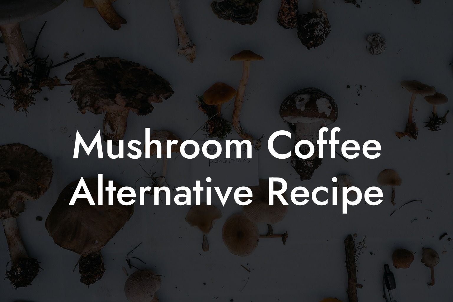 Mushroom Coffee Alternative Recipe