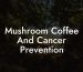 Mushroom Coffee And Cancer Prevention
