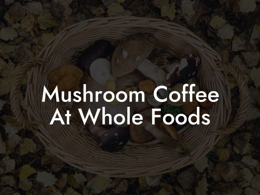 Mushroom Coffee At Whole Foods