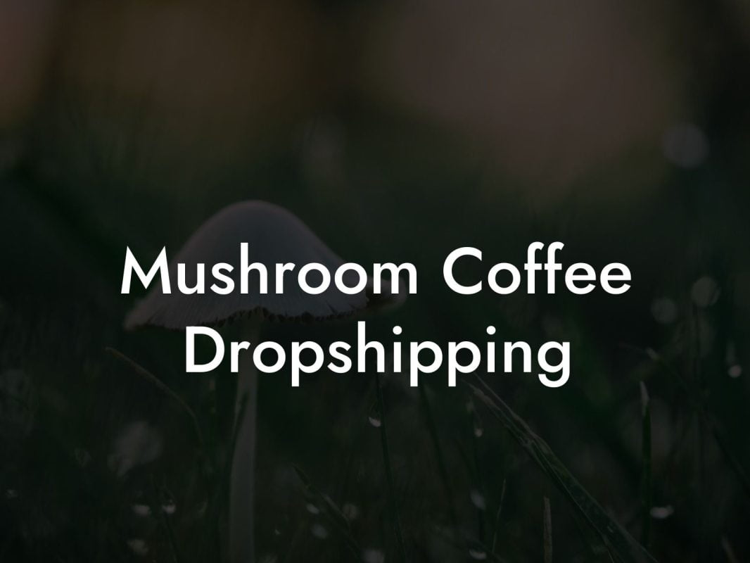 Mushroom Coffee Dropshipping