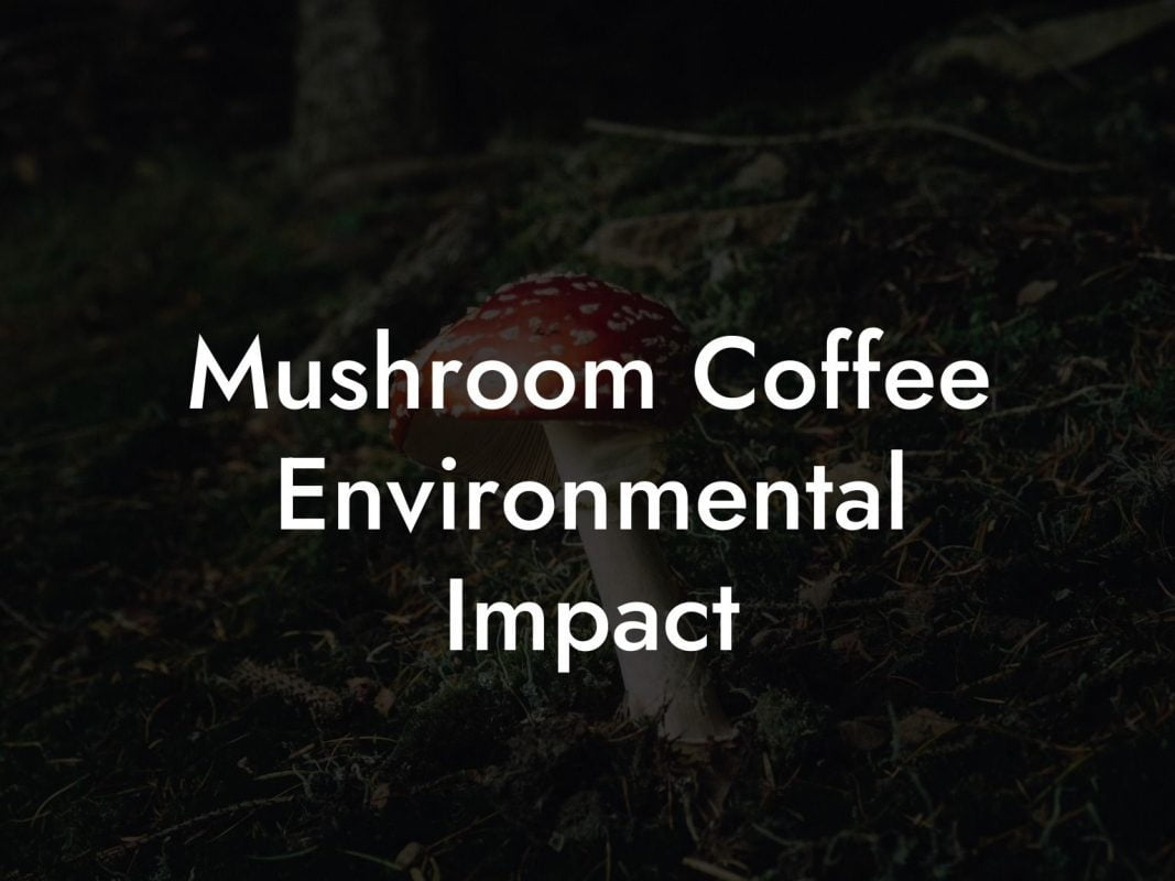 Mushroom Coffee Environmental Impact