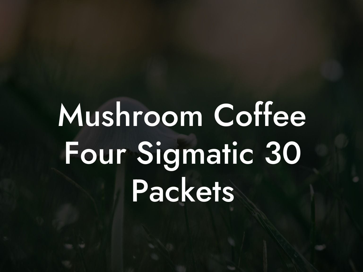 Mushroom Coffee Four Sigmatic 30 Packets