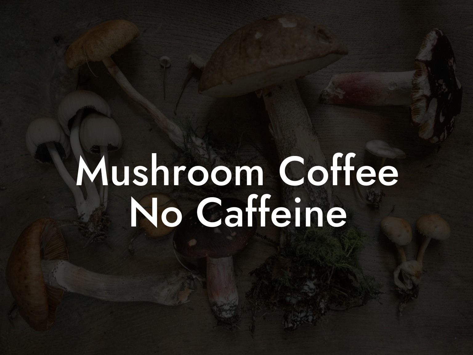 Mushroom Coffee No Caffeine