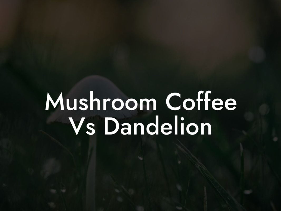 Mushroom Coffee Vs Dandelion