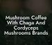 Mushroom Coffee With Chaga And Cordyceps Mushrooms Brands
