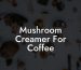 Mushroom Creamer For Coffee