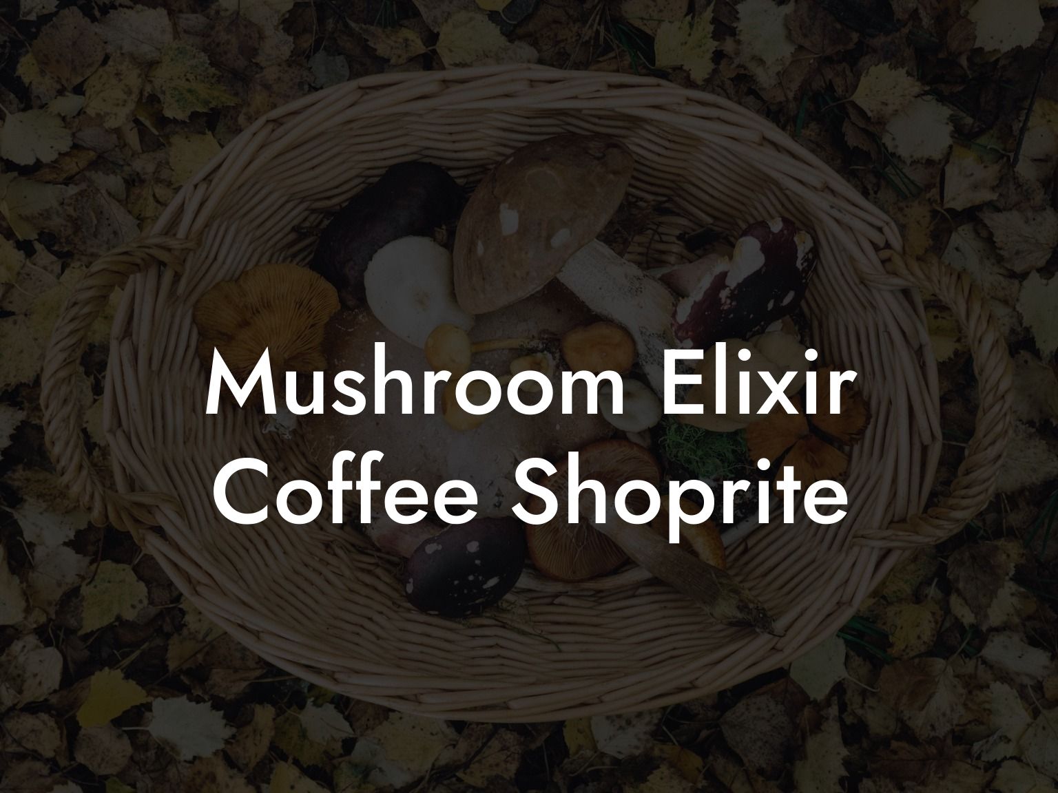 Mushroom Elixir Coffee Shoprite