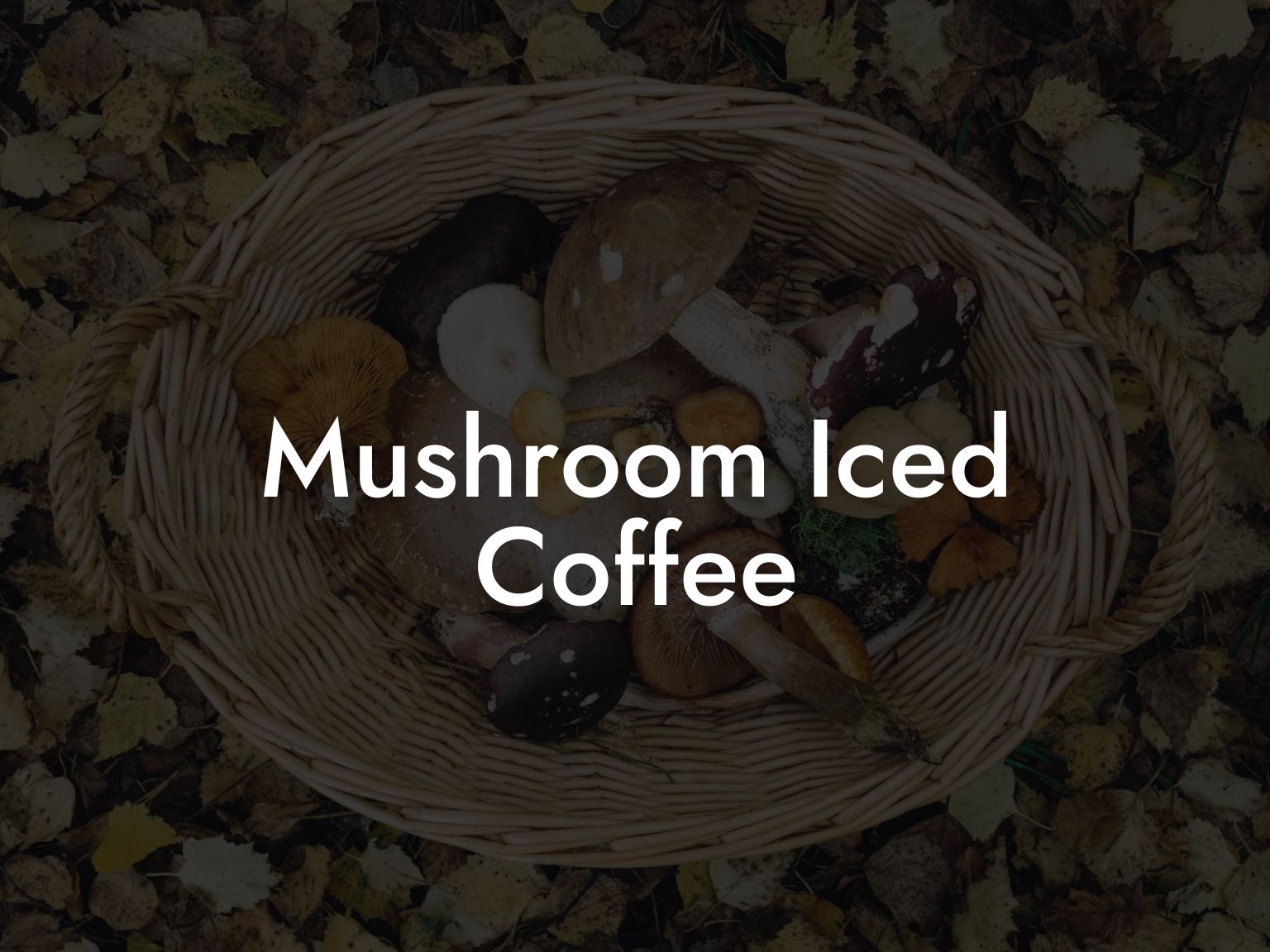 Mushroom Iced Coffee