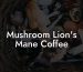 Mushroom Lion's Mane Coffee