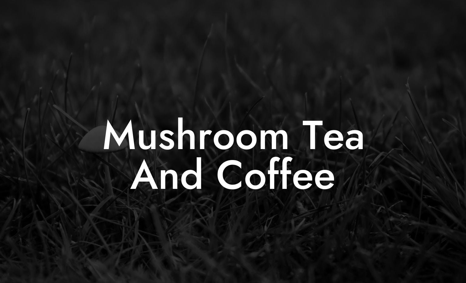 Mushroom Tea And Coffee