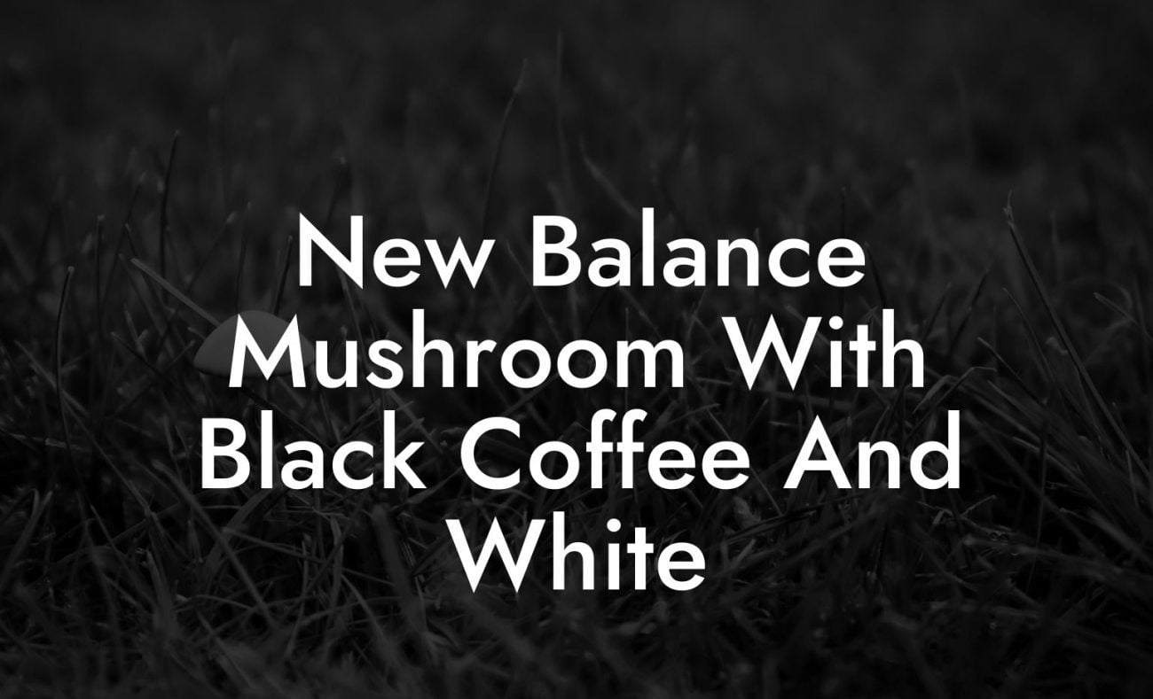 New Balance Mushroom With Black Coffee And White