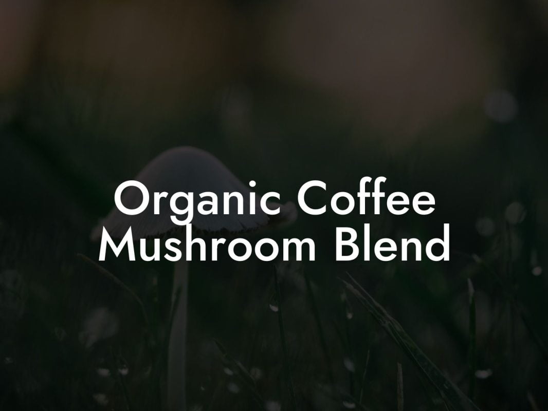 Organic Coffee Mushroom Blend