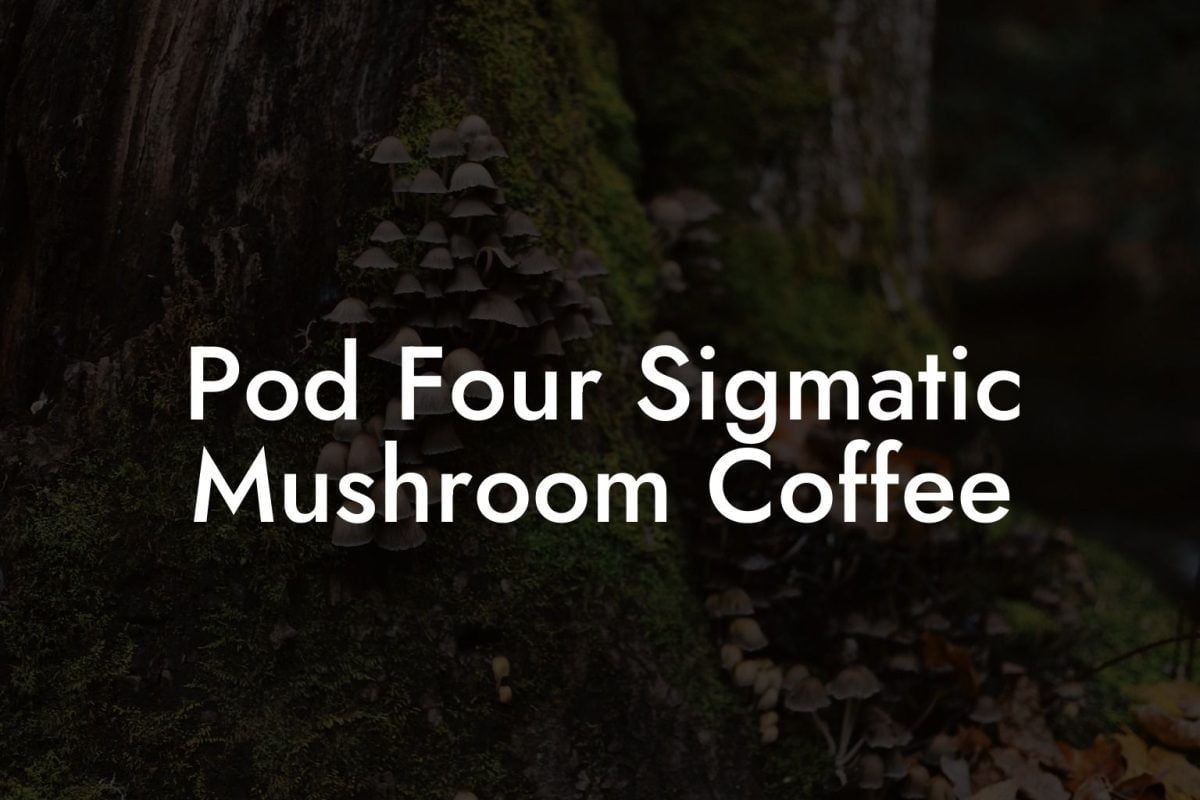 Pod Four Sigmatic Mushroom Coffee