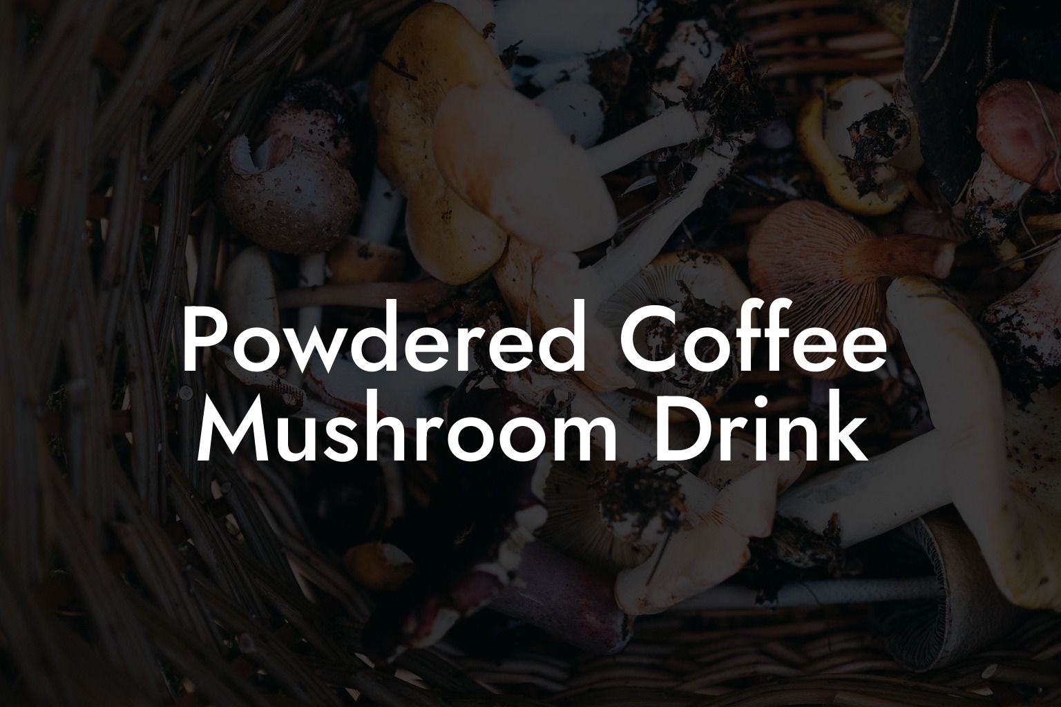 Powdered Coffee Mushroom Drink