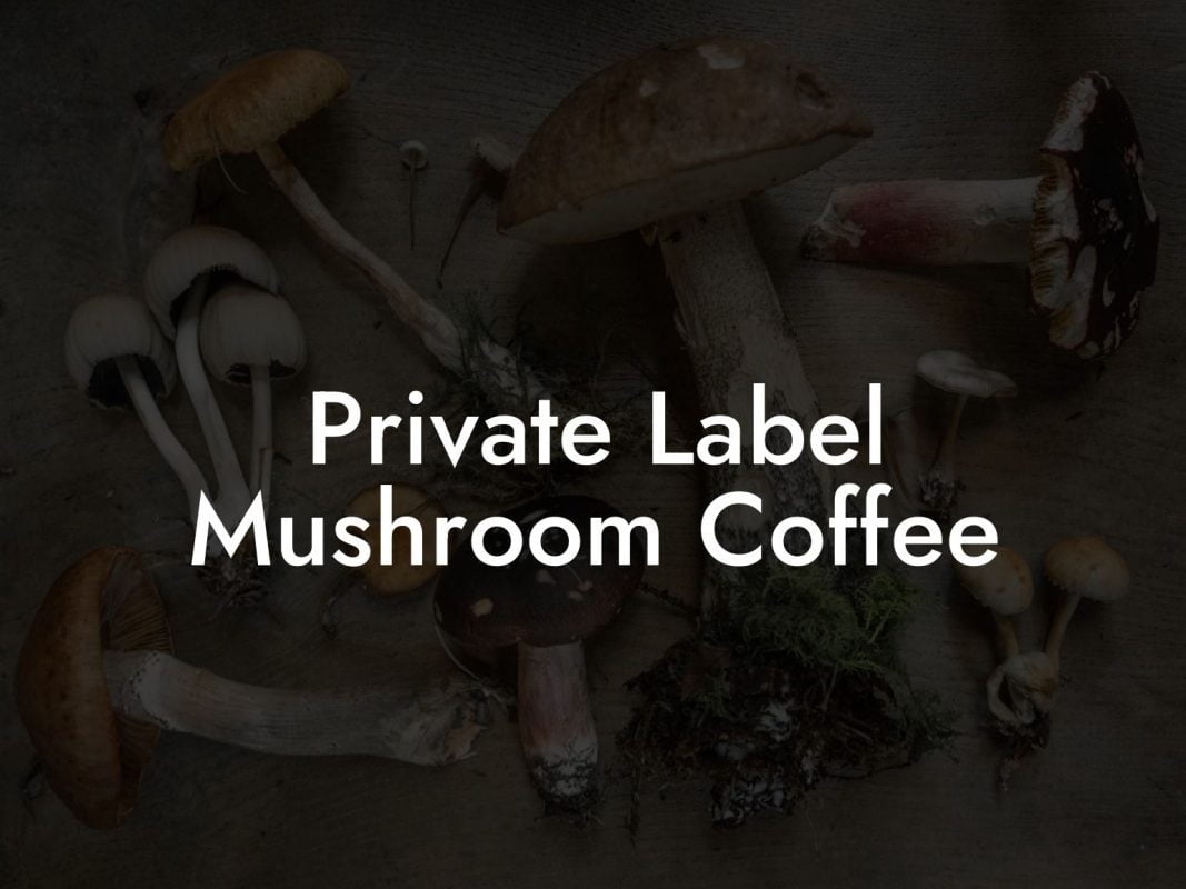 Private Label Mushroom Coffee