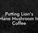 Putting Lion's Mane Mushroom In Coffee